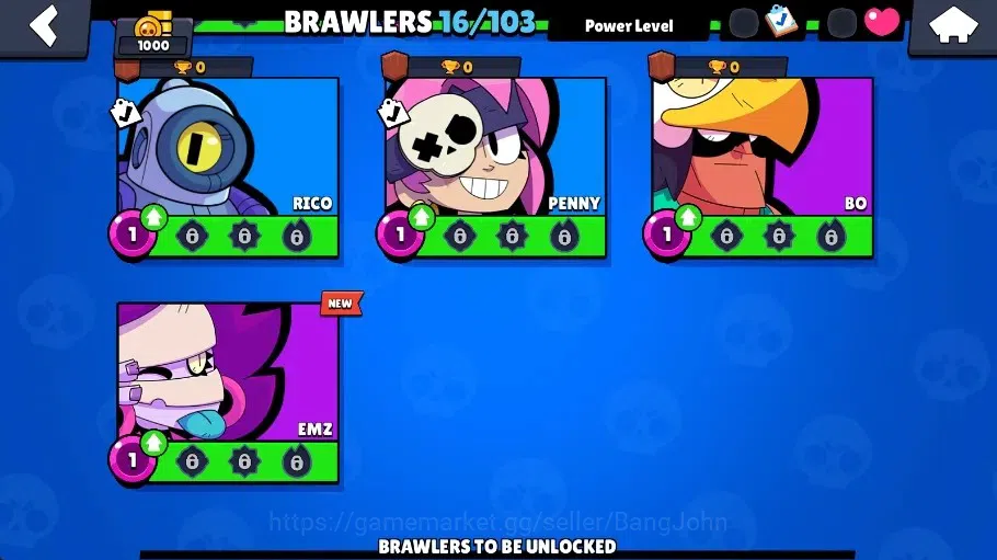 Brawl Stars Accounts Global | 1000 Thropy|16 Brawler|3 Max Hypercharge( image 8