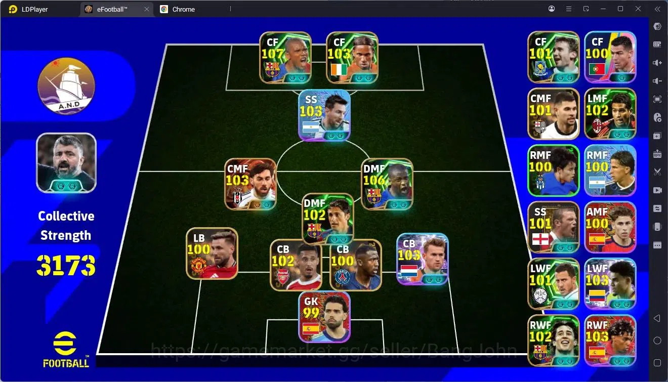 eFootball Accounts Mobile |PW 3173|Bigtime Kokcu|Epic Eto'o,Toure,Dro image 1