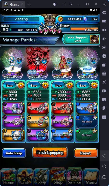 Grand Summoners Accounts [GLOBAL] Rank 60 | 3 Ascend | Sayka Miki TW | Homu image 5