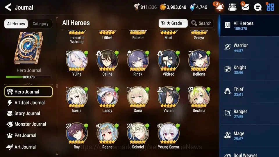 Epic Seven Accounts Mid-Tier ASIA UNVERIF|19 ML(Salome,LOTScales,GRas,BArunka)+PFbyblis,Setsuka|AUTO W Hunt|SPD 291 10