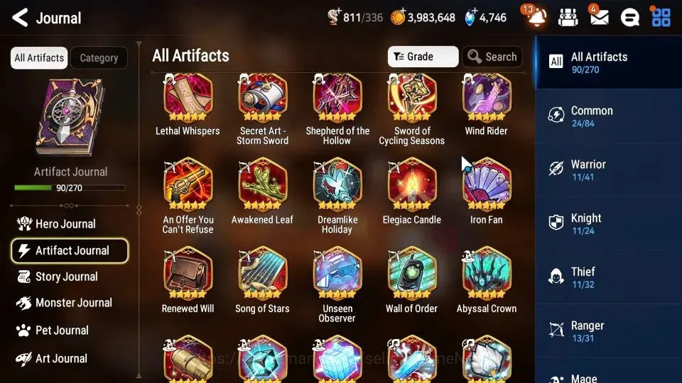 Epic Seven Accounts Mid-Tier ASIA UNVERIF|19 ML(Salome,LOTScales,GRas,BArunka)+PFbyblis,Setsuka|AUTO W Hunt|SPD 291 12