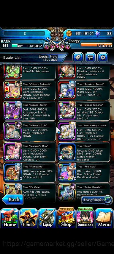 Grand Summoners Accounts Global|Rank 91|Mono Light + 22 Ascend|[Emiya,Sayak image 12