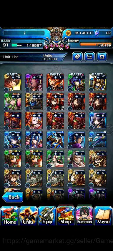 Grand Summoners Accounts Global|Rank 91|Mono Light + 22 Ascend|[Emiya,Sayak image 13