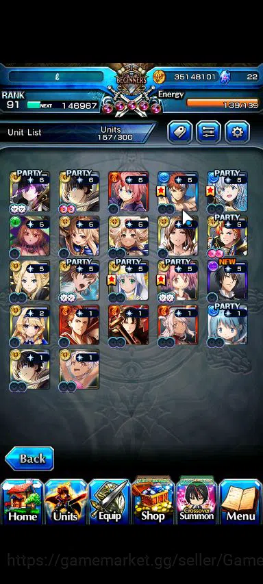 Grand Summoners Accounts Global|Rank 91|Mono Light + 22 Ascend|[Emiya,Sayak image 14