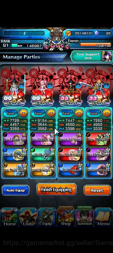 Grand Summoners Accounts Global|Rank 91|Mono Light + 22 Ascend|[Emiya,Sayak image 15