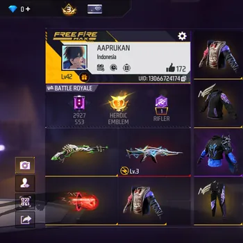 Free Fire Accounts M1887 LUMUT - SKIN TINJU RED RING KEREN - EVO GUN XM8 LV 3 - ANGEL UNGU ON - POLOSAN KECE IDAMAN - AKUN