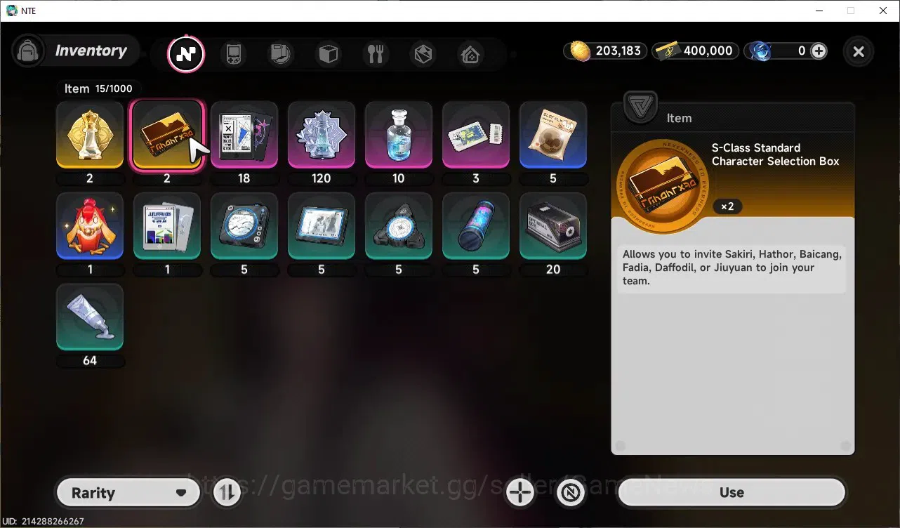Neverness to Everness Accounts GLOBAL NA |HL 5|1 Limited S-Class|Shinku + Signature|3 Selector On|Underboss Glider|Male 7