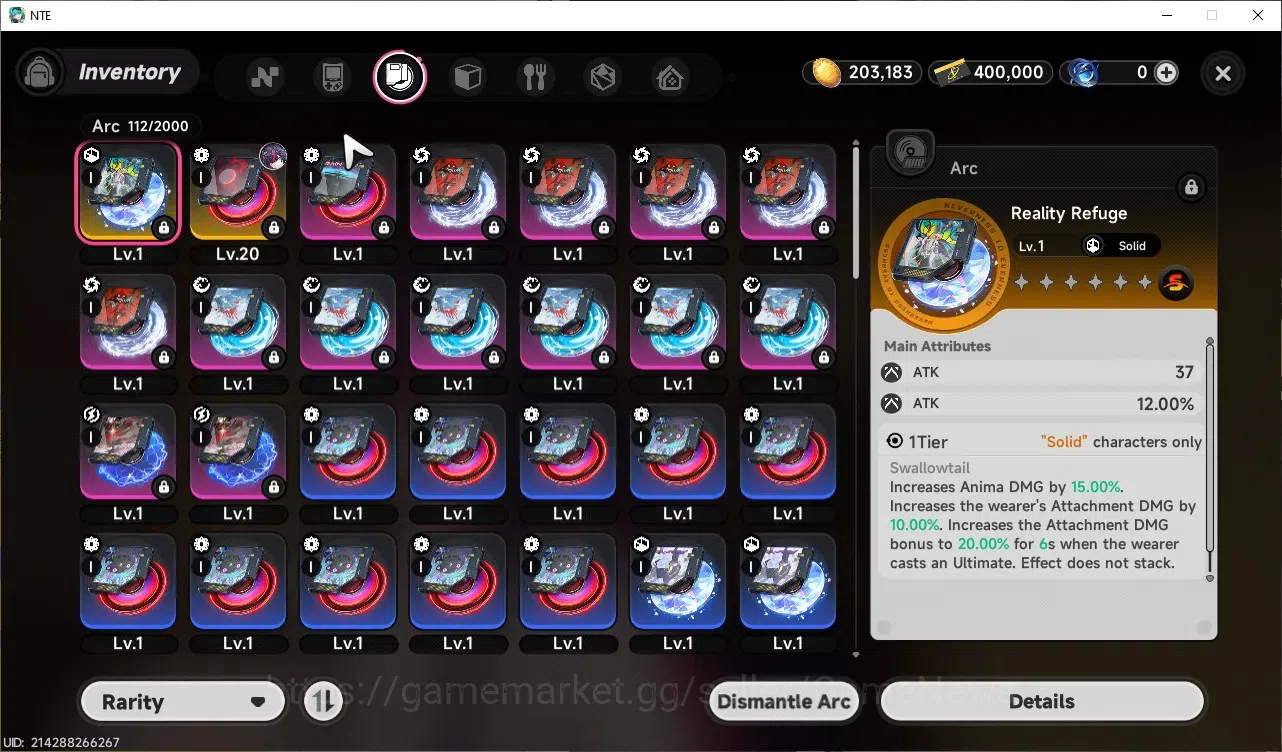 Neverness to Everness Accounts GLOBAL NA |HL 5|1 Limited S-Class|Shinku + Signature|3 Selector On|Underboss Glider|Male 8