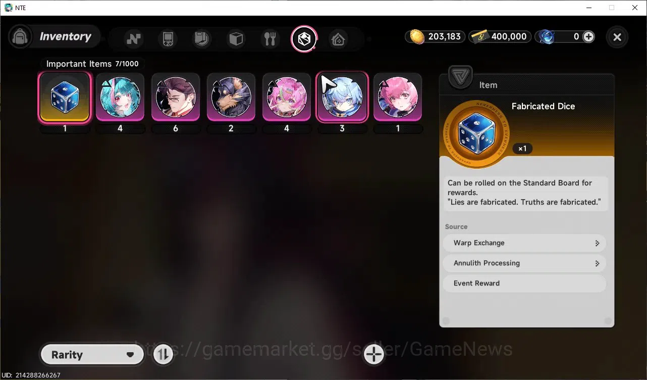 Neverness to Everness Accounts GLOBAL NA |HL 5|1 Limited S-Class|Shinku + Signature|3 Selector On|Underboss Glider|Male 9