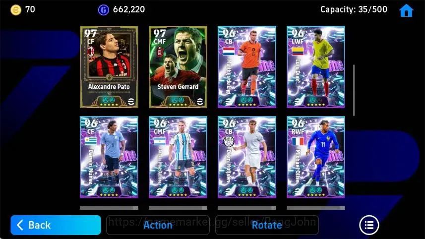 eFootball Accounts Mobile|PW 3197|Alessandro Del Piero Epic,Marcelo E image 4