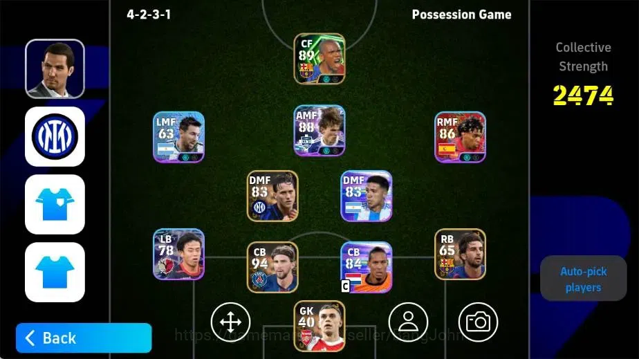eFootball Accounts Mobile|PW 2474|Samuel Eto'o Epic,Nico Paz ShowT|20 image 1