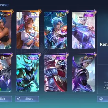 Mobile Legends: Bang Bang Accounts Collector Global|Skin 284|Renowned|KOF Karina,Sanrio Floryn,Blazing