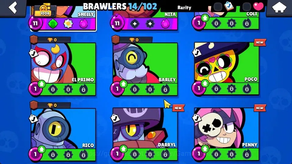 Brawl Stars Accounts 1008 Trophy|14 Brawlers 2 Max Lvl [Nita,Shelly]|5  image 7