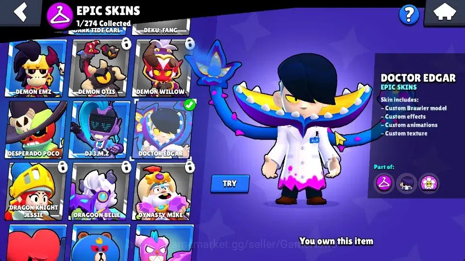 Brawl Stars Accounts 1008 Trophy|14 Brawlers 2 Max Lvl [Nita,Shelly]|5  image 8