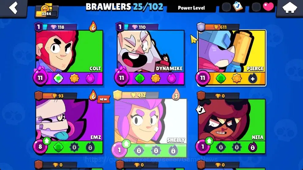 Brawl Stars Accounts 3344 Trophy|25 Brawlers 3 Max Lvl [Pierce,Dynamike image 5