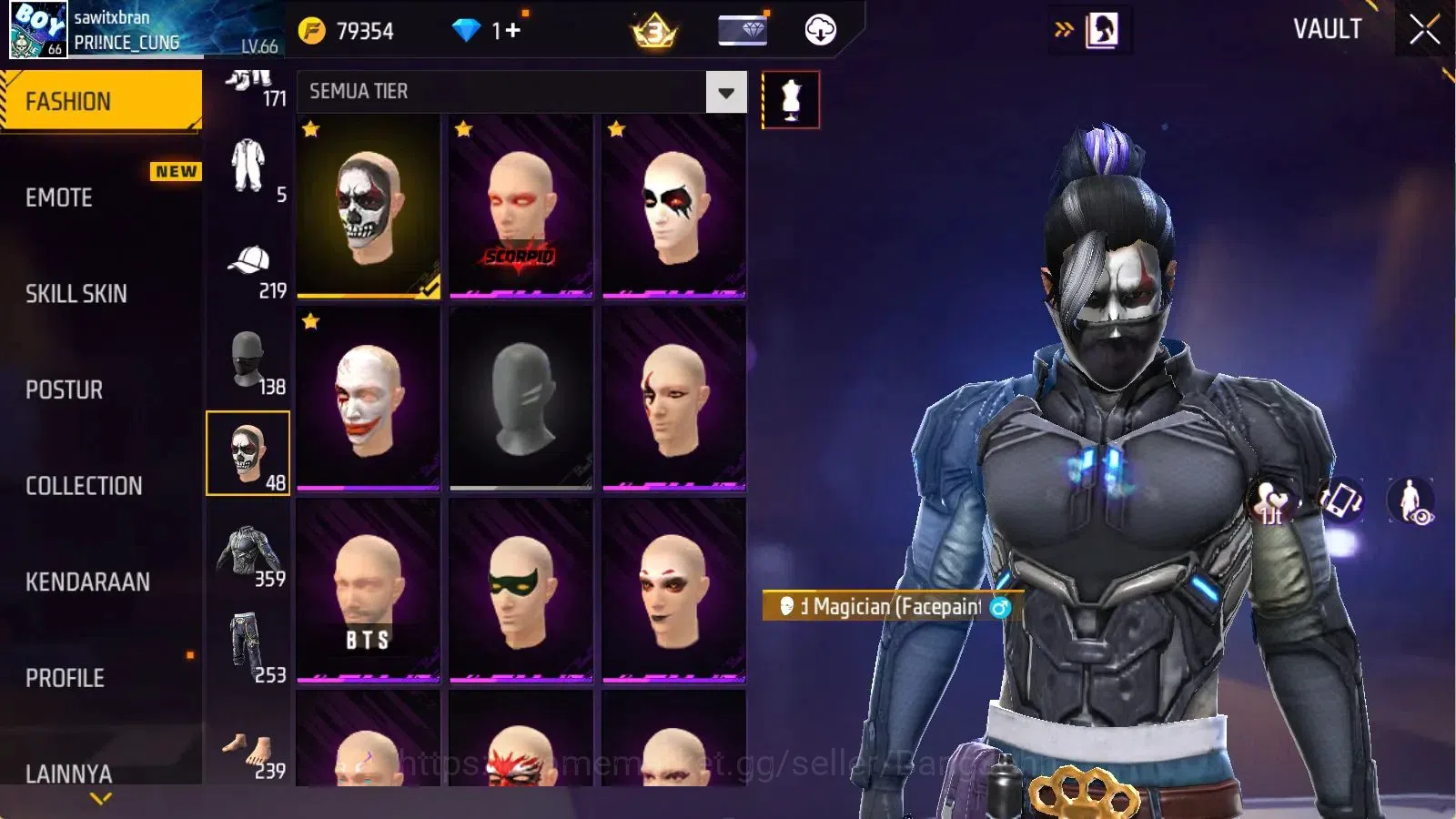 Free Fire Accounts Indonesia | Evo(MP40 Lvl7) | Vault 395 | Bundle Yu image 10