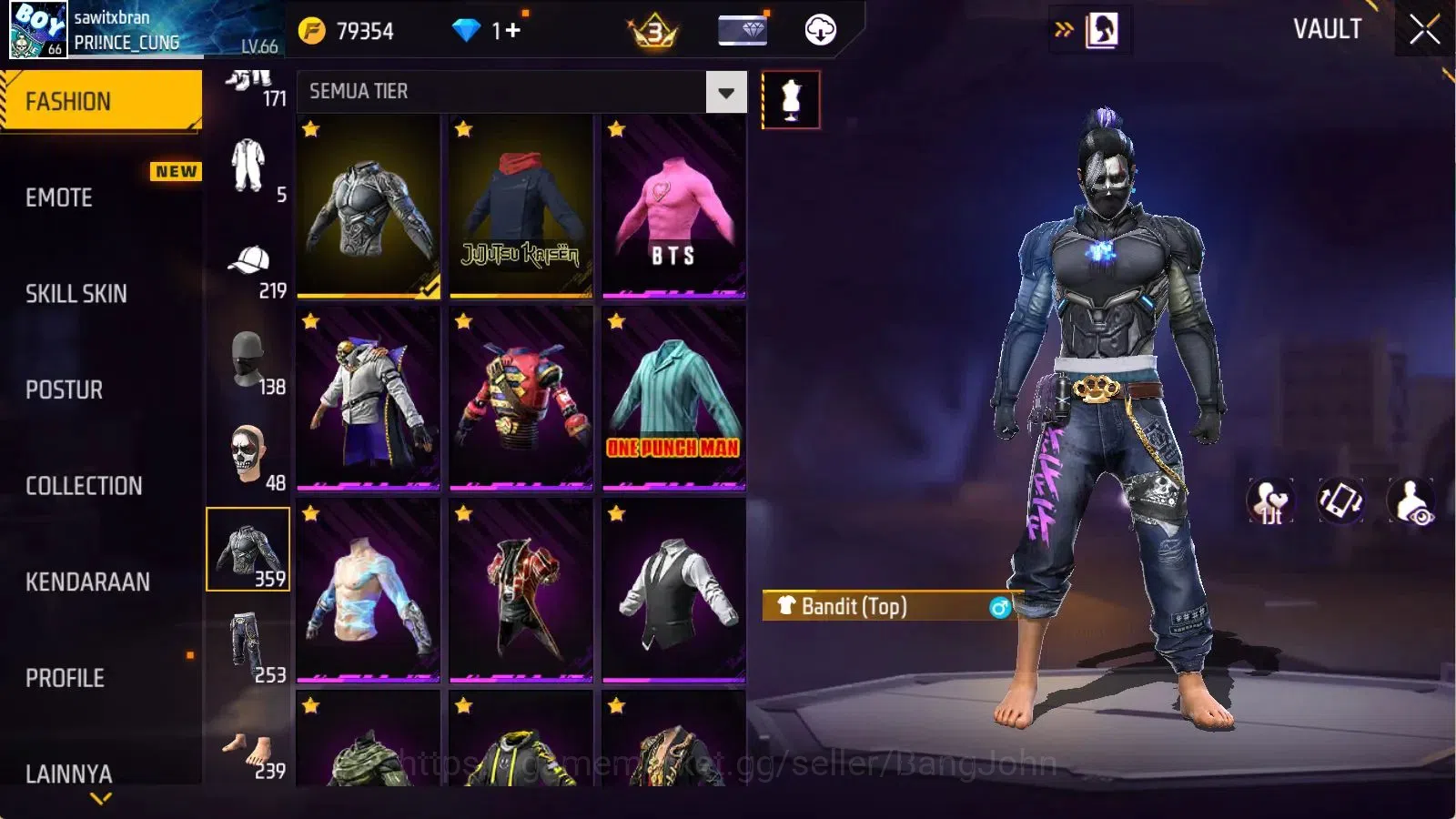 Free Fire Accounts Indonesia | Evo(MP40 Lvl7) | Vault 395 | Bundle Yu image 11
