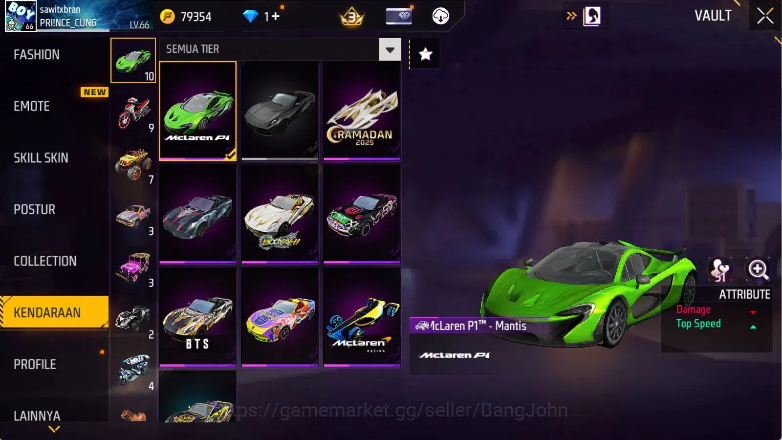 Free Fire Accounts Indonesia | Evo(MP40 Lvl7) | Vault 395 | Bundle Yu image 15