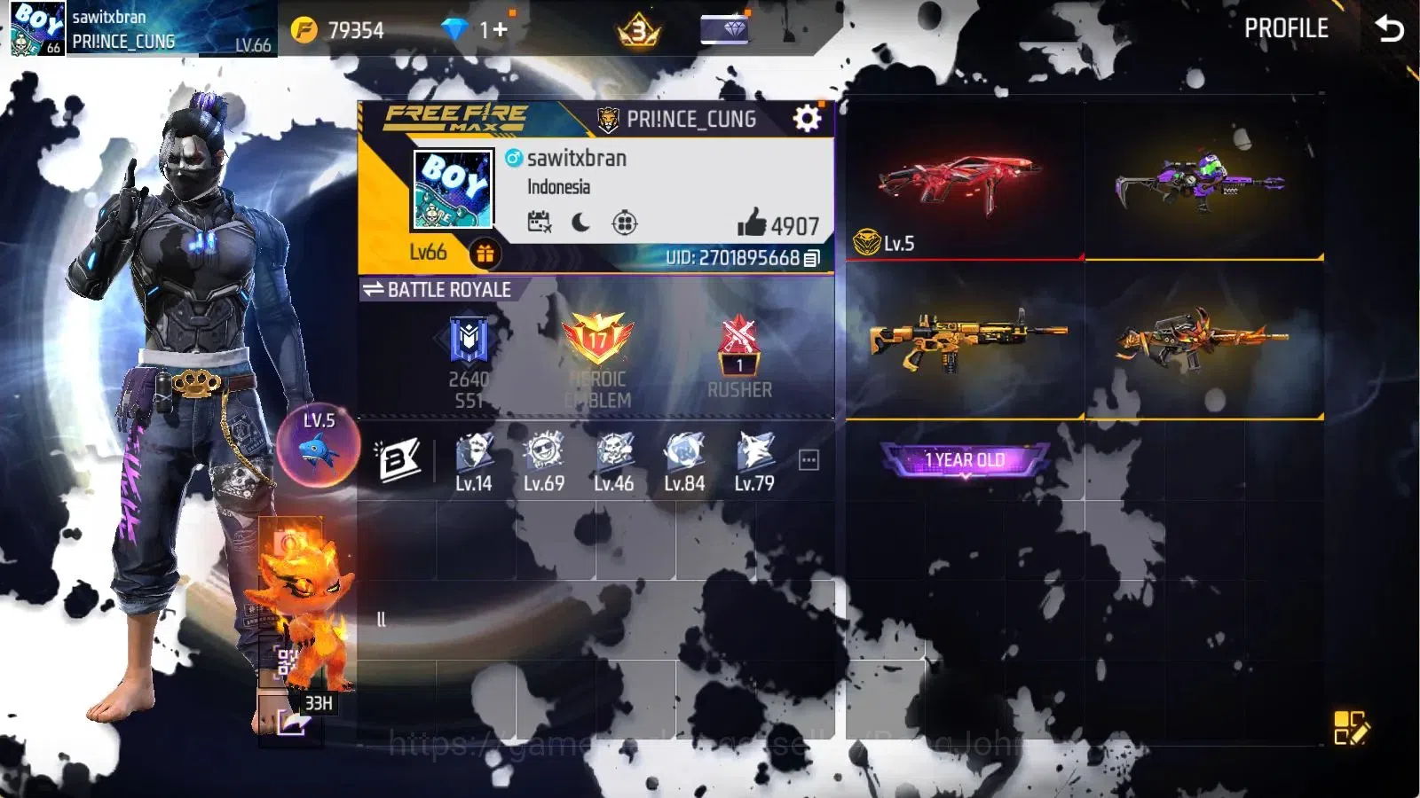 Free Fire Accounts Indonesia | Evo(MP40 Lvl7) | Vault 395 | Bundle Yu image 18