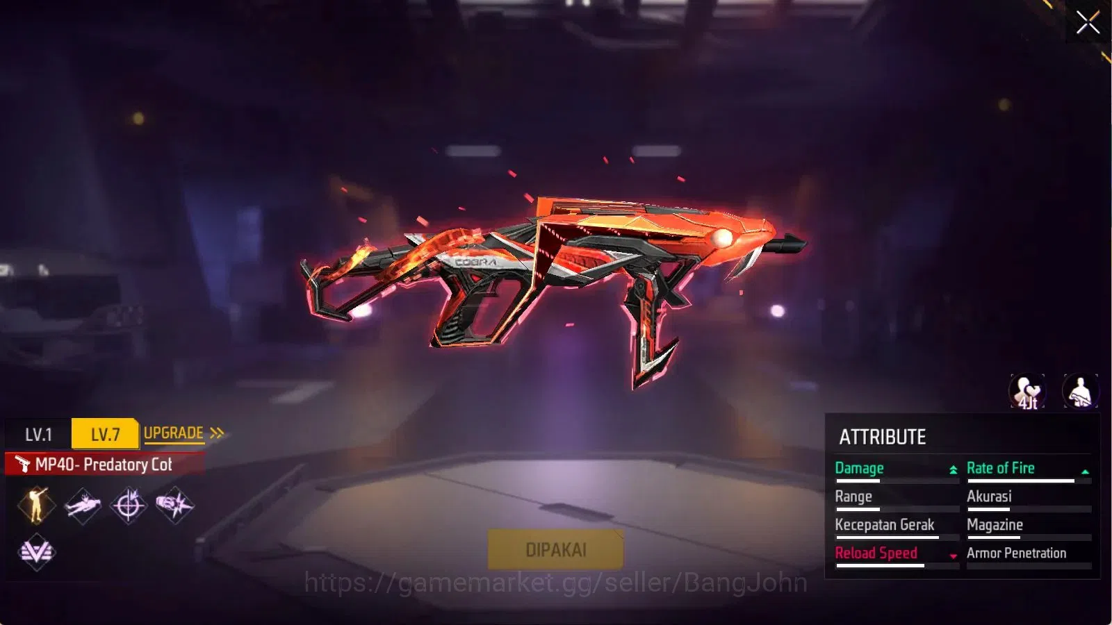 Free Fire Accounts Indonesia | Evo(MP40 Lvl7) | Vault 395 | Bundle Yu image 5