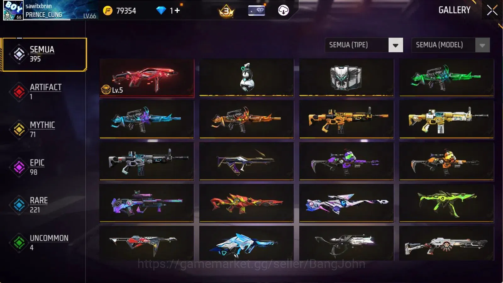 Free Fire Accounts Indonesia | Evo(MP40 Lvl7) | Vault 395 | Bundle Yu image 6