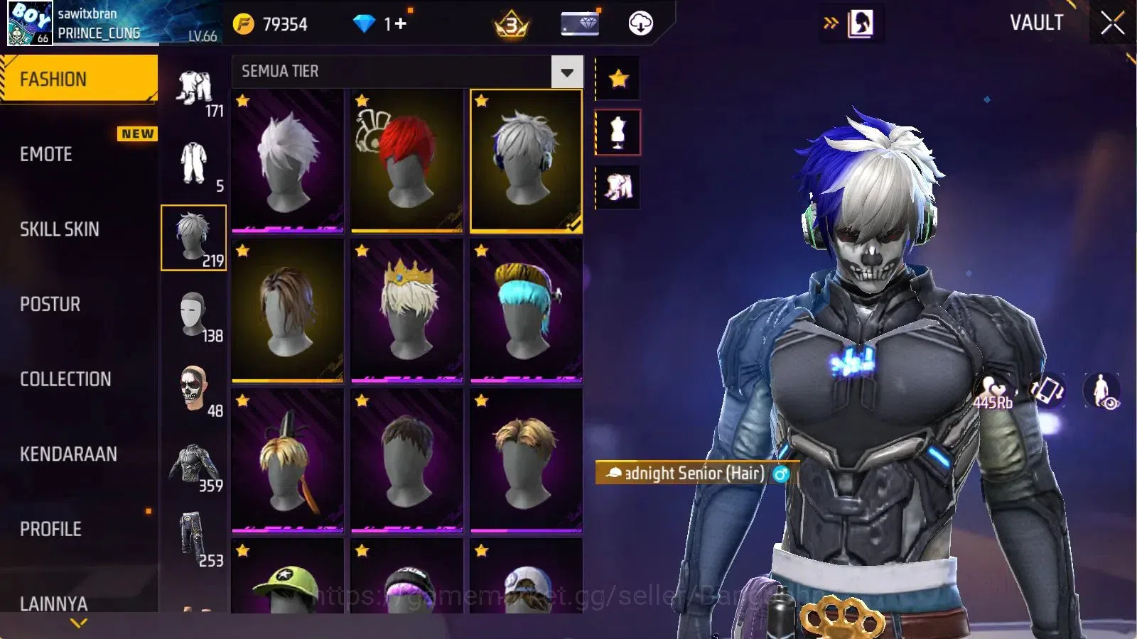 Free Fire Accounts Indonesia | Evo(MP40 Lvl7) | Vault 395 | Bundle Yu image 8