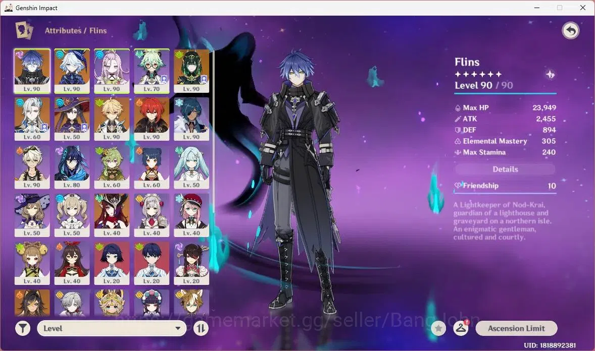 Genshin Impact Accounts ASIA | AR 56 | 5 Limited 5* char [Flins]+Sign,Furi image 16