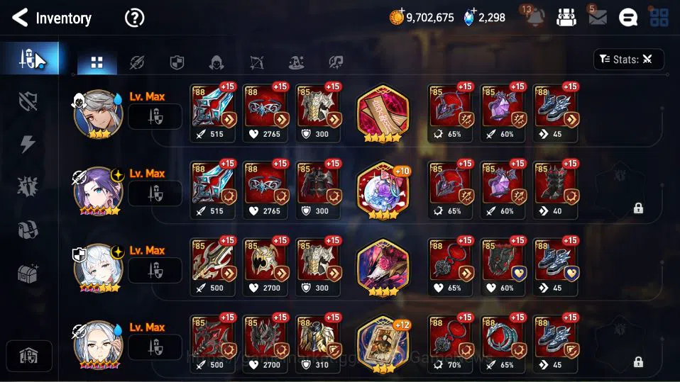 Epic Seven Accounts Starter GLOBAL Unverif|4 ML(C Lilias,Belian,LW Peira,S Taeyou)+P Byblis,Fenne,etc|PoH+Bless ON|2,2K 7