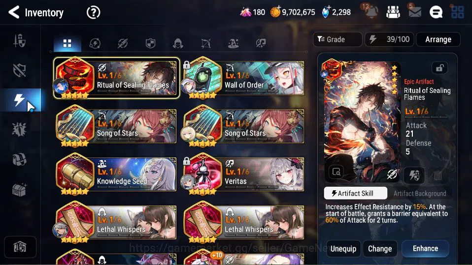 Epic Seven Accounts Starter GLOBAL Unverif|4 ML(C Lilias,Belian,LW Peira,S Taeyou)+P Byblis,Fenne,etc|PoH+Bless ON|2,2K 9