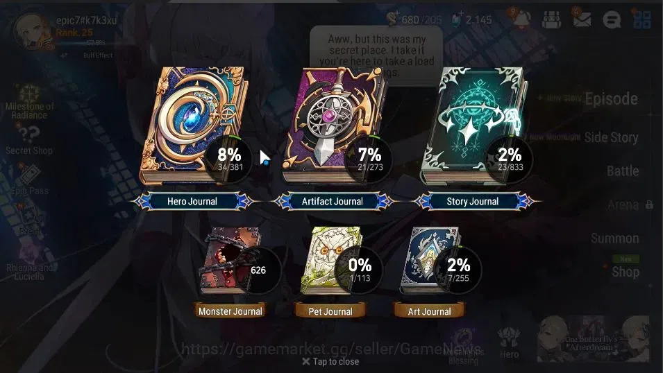Epic Seven Accounts GLOBAL Unverif|New Era|2 ML(Rhiana&Luciel,LQ Charl image 3