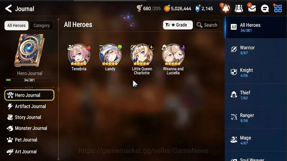 Epic Seven Accounts GLOBAL Unverif|New Era|2 ML(Rhiana&Luciel,LQ Charl image 5
