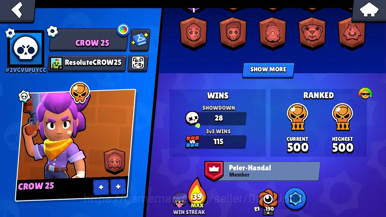 Brawl Stars Accounts Global | 2276 Thropy | 24 Brawlers - 2 Max Lvl.(Bi image 3
