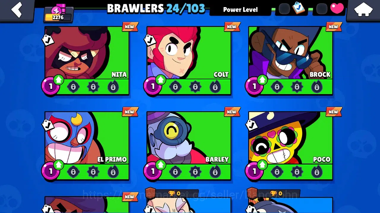 Brawl Stars Accounts Global | 2276 Thropy | 24 Brawlers - 2 Max Lvl.(Bi image 6