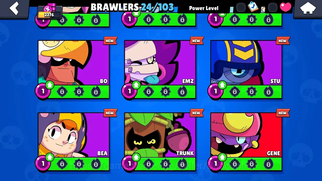 Brawl Stars Accounts Global | 2276 Thropy | 24 Brawlers - 2 Max Lvl.(Bi image 8