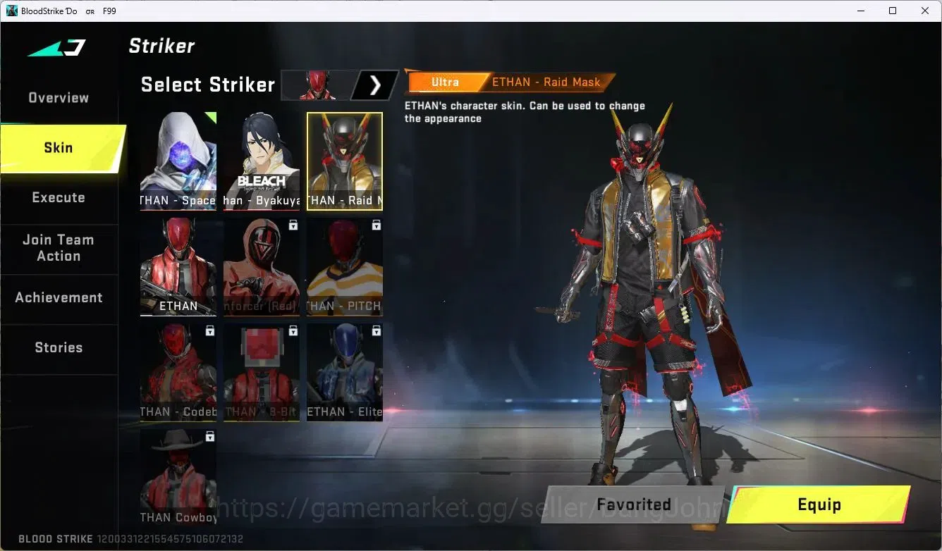 Blood Strike Accounts ASIA | 3 7DS: AK47,Kar98k,QBZ95|1 BLEACH: Ethan-By image 10