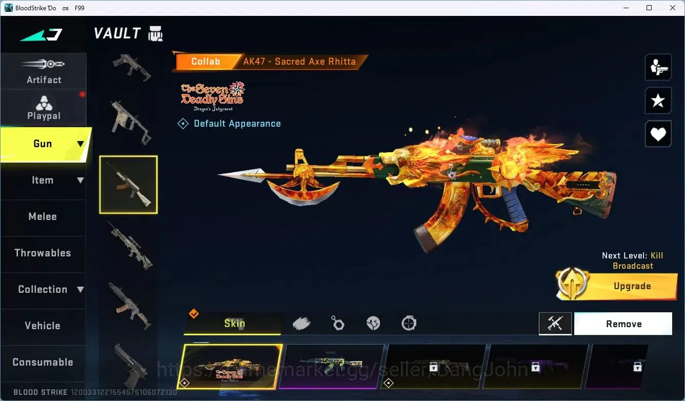 Blood Strike Accounts ASIA | 3 7DS: AK47,Kar98k,QBZ95|1 BLEACH: Ethan-By image 2