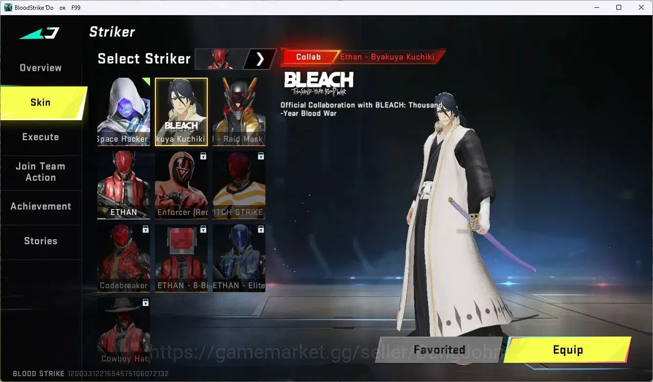 Blood Strike Accounts ASIA | 3 7DS: AK47,Kar98k,QBZ95|1 BLEACH: Ethan-By image 9