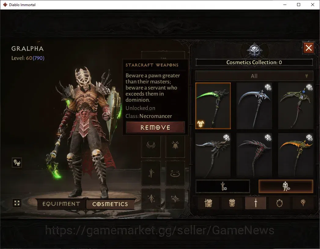 Diablo Immortal Accounts SEA - Verathiel|CS ON|Lv 60 (790)|Necromancer|CR 4 image 8