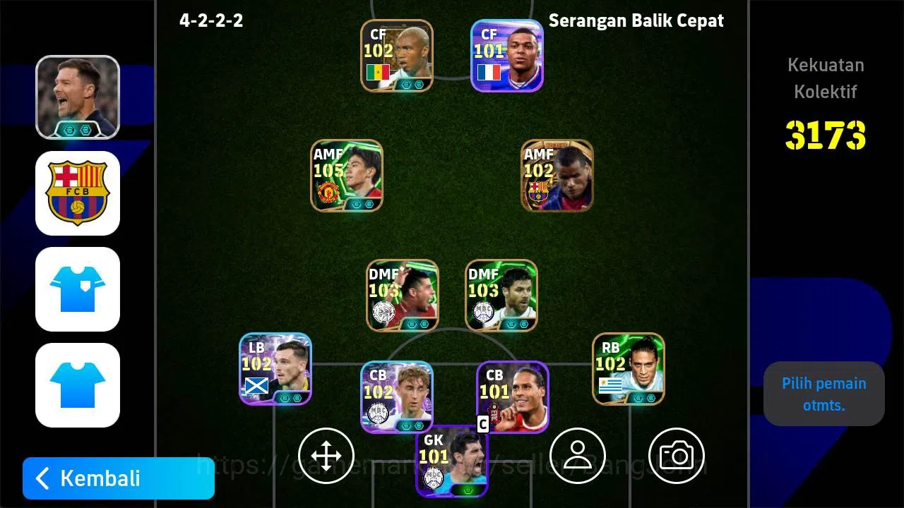 eFootball Accounts Legends & Iconic Players Mobile|PW 3173|Rivaldo BigT,Raul BigT,Shinji Kagawa Epic,Xabi Epic,Eden Hazard 1