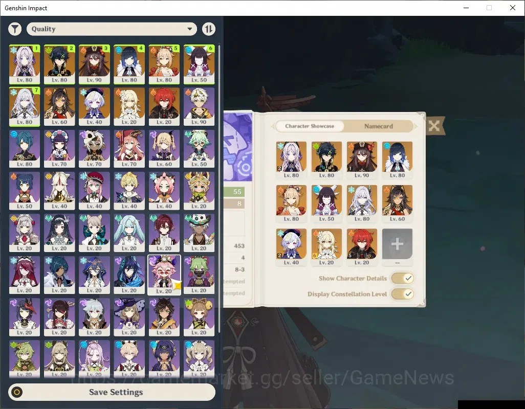 Genshin Impact Accounts ASIA|AR 55|7 Limited+2(*5Wep)|Skirk,HutaoC1,Citlal image 1