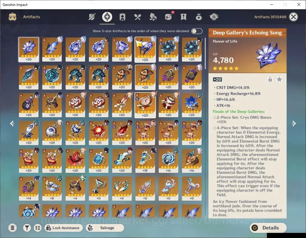 Genshin Impact Accounts ASIA|AR 55|7 Limited+2(*5Wep)|Skirk,HutaoC1,Citlal image 7