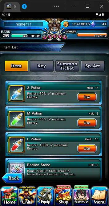 Grand Summoners Accounts Others GLOBAL|7 Ascend|Paladin Roy,Madoka Kaname TW,Islid,Summer Sakura,etc|Take mail|check 6