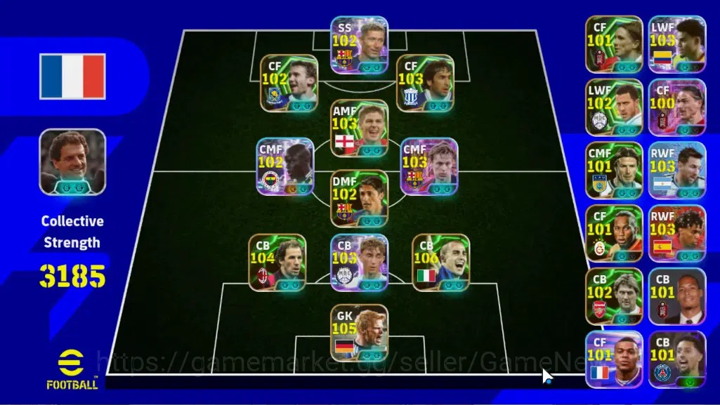 eFootball Accounts Android|Epic Oliver Kahn Captain Tsubasa,Fabio Can image 1