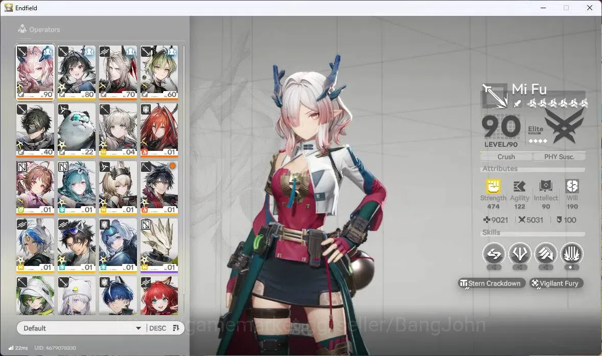 Arknights: Endfield Accounts Asia | Lv 52| 2 Limit|Mi Fu P1+Sign,Lifeng,Pograni image 2