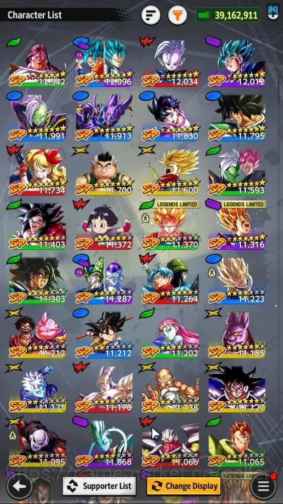 Dragon Ball Legends Accounts 39M Total Power|LV 161|2UL+3LR+18LL|SSG SS Gogeta, image 7