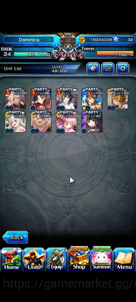 Grand Summoners Accounts Global|Rank 34|9 Ascend|EmiyaTW,KanameTW,Summer Mi image 3