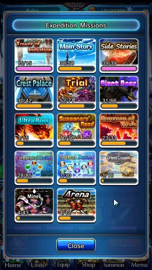 Grand Summoners Accounts End-Game Global|Rank 107|SpArt Sonic|28 Ascend+16 TW|H Inumuta,S Miyu,S 19