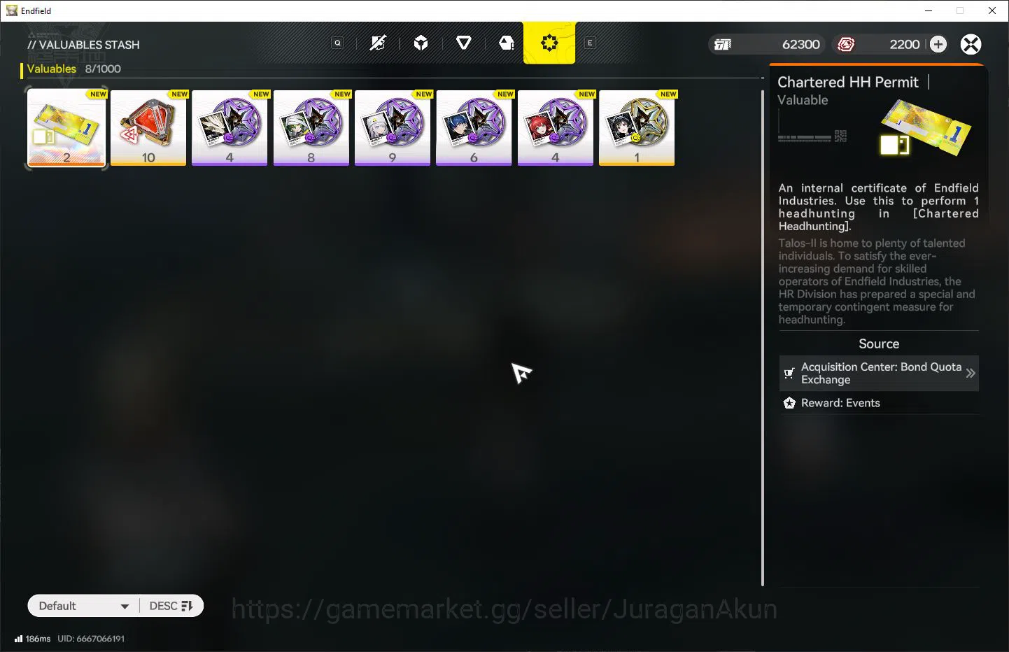 Arknights: Endfield Accounts NA/EU Level 2 | Fresh starter Gilberta |2200 Obery image 7