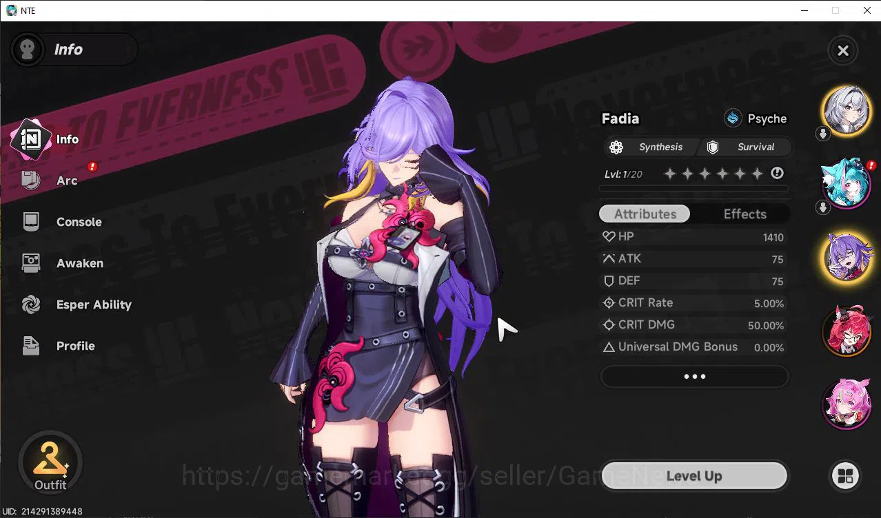 Neverness to Everness Accounts GLOBAL SEA |HL 3| 2 SSR Limited [Nanally,Fadia] |  image 2