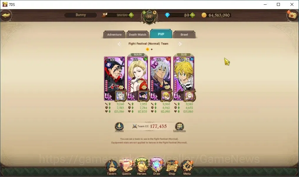 The Seven Deadly Sins: Grand Cross Accounts Endgame Global|73 LS+89 Dm|4,1M CC|2 LR+6 UR+Collab 13